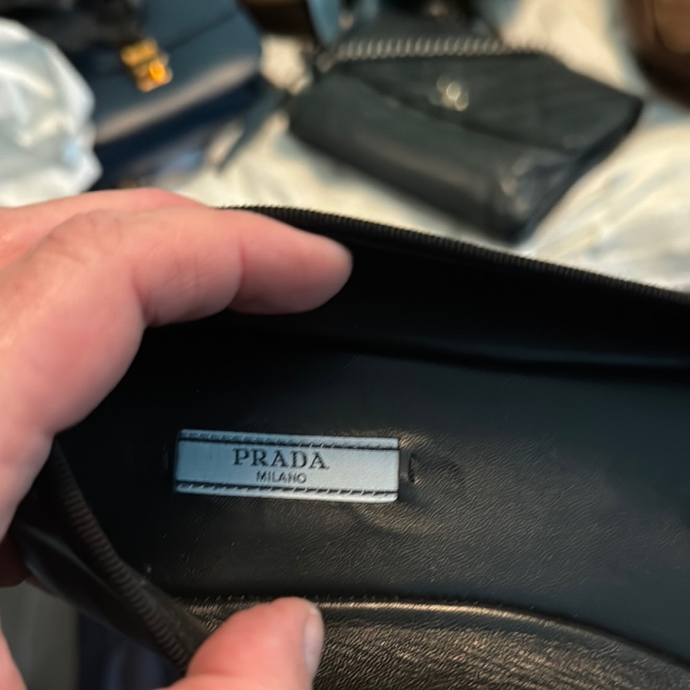 Prada Women's Black Leather Flats - Picture 9 of 10
